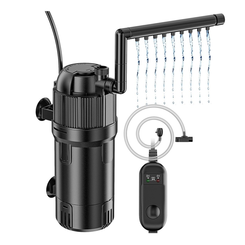 Forever Speed 5-in-1 Aquarium Filter with 3W UV - Adjustable Flow Pump ...